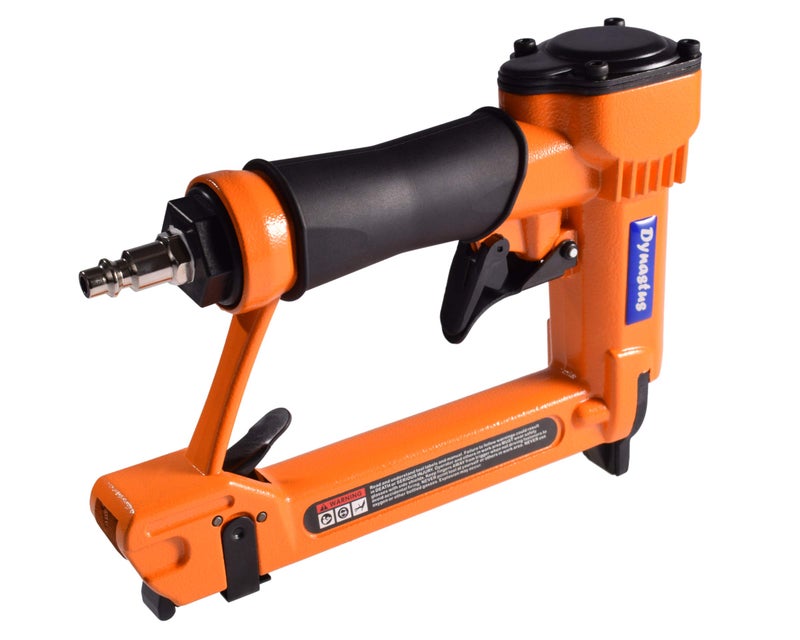 Dynastus Pneumatic Upholstery Staple Gun, 21 Gauge 1/2" Wide Crown Air Stapler Kit, by 1/4-Inch to 5/8-Inch, 1/4-Inch to 5/8-Inch, with 3000 Staples, Orang - Image 2